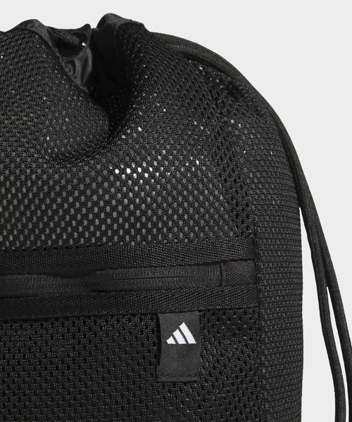 adidas(アディダス)の「メッシュ ジムバッグ / アディダス adidas(エコバッグ/サブバッグ・メンズ・グリーン/ブラック・FREE)」の4枚目の写真