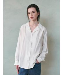 FROM retro embroidery blouse_WHITE