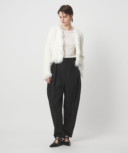 ASTRAET(アストラット)の「<ASTRAET>2タック カーブ ワイドパンツ(その他パンツ・レディース・ブラック/ベージュ・0/2/1)」の11枚目の写真