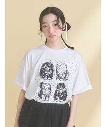 merry jenny | pindot cat tee(Tシャツ/カットソー)