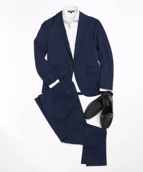 MICHEL KLEIN HOMME   （ミッシェルクランオム）の「【セットアップ】メッシュテーラードジャケット（テーラードジャケット・メンズ・ブラック/ベージュ/ネイビー・MEDIUM/LARGE/X-LARGE）」の8枚目の写真