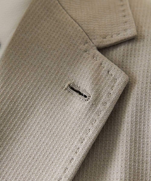 MICHEL KLEIN HOMME (ミッシェルクランオム)の「【セットアップ】メッシュテーラードジャケット(テーラードジャケット・メンズ・ブラック/ベージュ/ネイビー・MEDIUM/LARGE/X-LARGE)」の13枚目の写真
