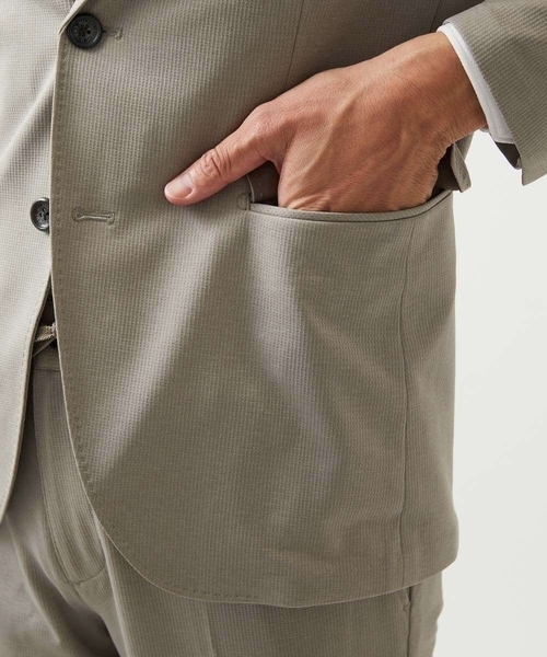 MICHEL KLEIN HOMME (ミッシェルクランオム)の「【セットアップ】メッシュテーラードジャケット(テーラードジャケット・メンズ・ブラック/ベージュ/ネイビー・MEDIUM/LARGE/X-LARGE)」の21枚目の写真