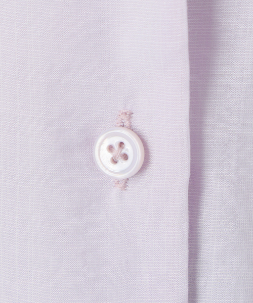 La TOTALITE（ラトータリテ）の「【洗える】リネンブレンドシアーシャツ（シャツ/ブラウス・レディース・ホワイト/グリーン/ダークパープル・FREE）」の4枚目の写真