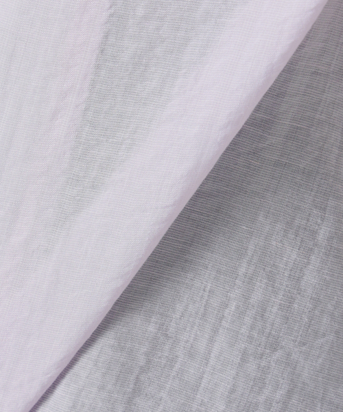 La TOTALITE（ラトータリテ）の「【洗える】リネンブレンドシアーシャツ（シャツ/ブラウス・レディース・ホワイト/グリーン/ダークパープル・FREE）」の5枚目の写真