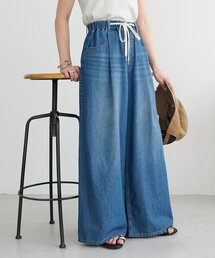 yuyukekelife監修】欲張りライトオンスデニムワイドパンツ（その他