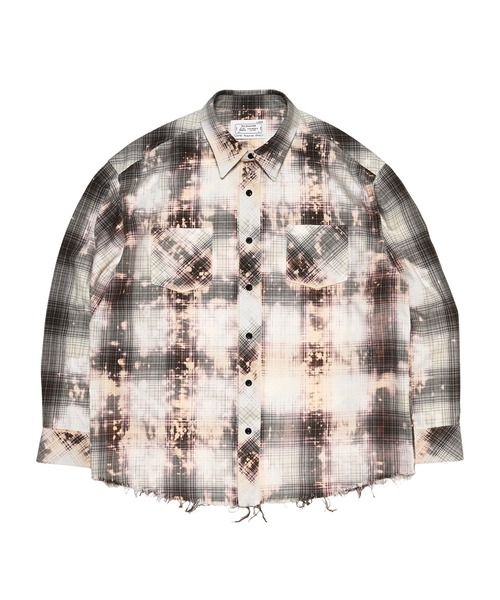 MIYAGIHIDETAKA】Rafu075 Bleached Shirt（シャツ/ブラウス）｜Rafu