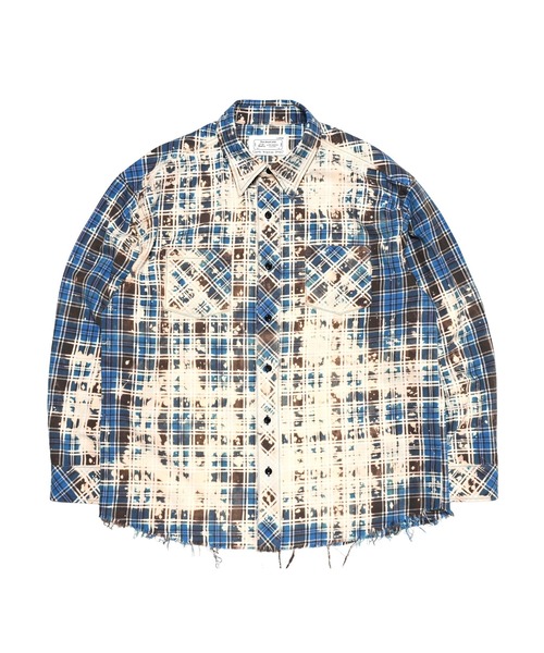 MIYAGIHIDETAKA】Rafu075 Bleached Shirt（シャツ/ブラウス）｜Rafu