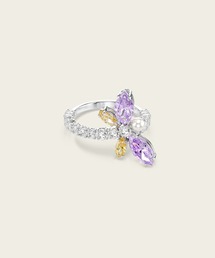 SWAROVSKI | 【公式】【スワロフスキー】Ariana Grande x Swarovski モチーフのあるリング, ミックスカット, トンボ, マルチカラー, ロジウム・プレーティング(リング)