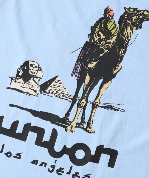 UNION（UNION TOKYO）（ユニオン）の「UNION TOKYO NIGHTS OVER EGYPT TEE ユニオントーキョー Tシャツ（Tシャツ/カットソー・メンズ・ライトブルー/ブラック・XXL/XL/L/M/S）」の8枚目の写真