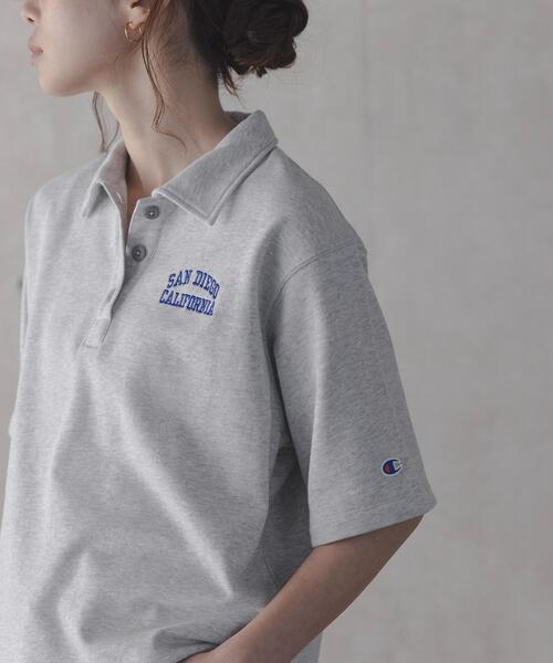 URBAN RESEARCH Sonny Label(アーバンリサーチサニーレーベル)の「『別注』CHAMPION×Sonny Label ポロシャツ(スウェット・レディース・ブラック/ネイビー/グレー・FREE)」の20枚目の写真