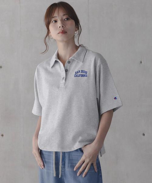 URBAN RESEARCH Sonny Label(アーバンリサーチサニーレーベル)の「『別注』CHAMPION×Sonny Label ポロシャツ(スウェット・レディース・ブラック/ネイビー/グレー・FREE)」の21枚目の写真