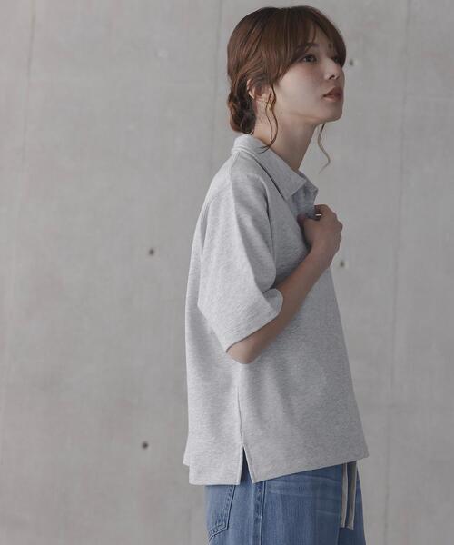 URBAN RESEARCH Sonny Label(アーバンリサーチサニーレーベル)の「『別注』CHAMPION×Sonny Label ポロシャツ(スウェット・レディース・ブラック/ネイビー/グレー・FREE)」の22枚目の写真