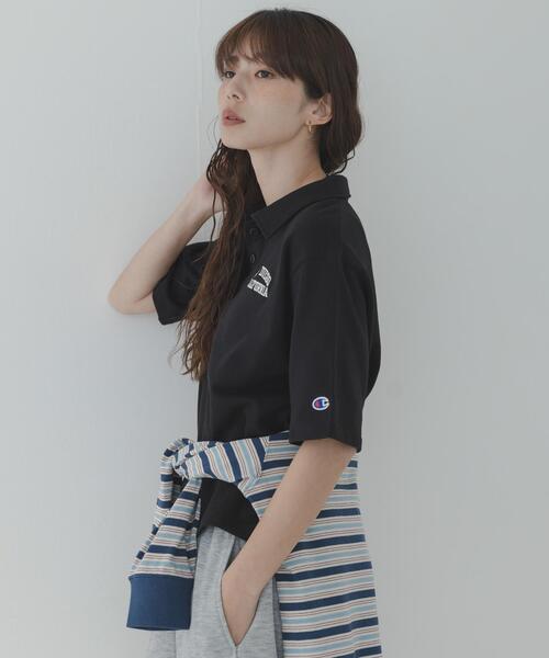 URBAN RESEARCH Sonny Label(アーバンリサーチサニーレーベル)の「『別注』CHAMPION×Sonny Label ポロシャツ(スウェット・レディース・ブラック/ネイビー/グレー・FREE)」の5枚目の写真