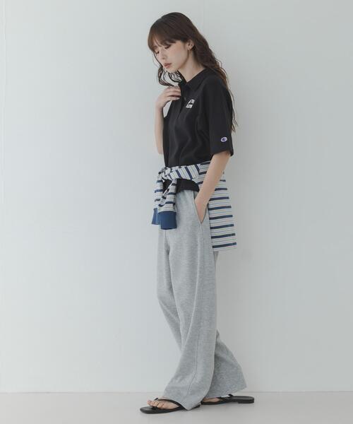 URBAN RESEARCH Sonny Label(アーバンリサーチサニーレーベル)の「『別注』CHAMPION×Sonny Label ポロシャツ(スウェット・レディース・ブラック/ネイビー/グレー・FREE)」の8枚目の写真