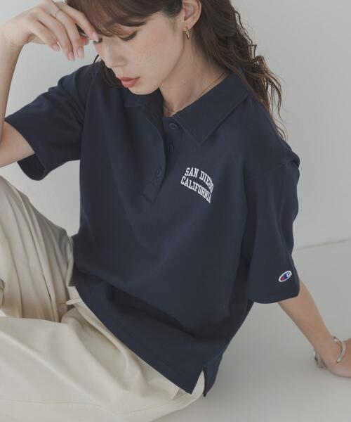URBAN RESEARCH Sonny Label(アーバンリサーチサニーレーベル)の「『別注』CHAMPION×Sonny Label ポロシャツ(スウェット・レディース・ブラック/ネイビー/グレー・FREE)」の11枚目の写真