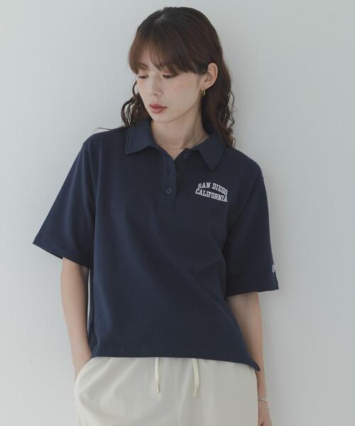 URBAN RESEARCH Sonny Label(アーバンリサーチサニーレーベル)の「『別注』CHAMPION×Sonny Label ポロシャツ(スウェット・レディース・ブラック/ネイビー/グレー・FREE)」の13枚目の写真