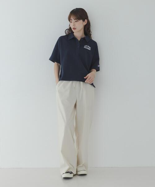 URBAN RESEARCH Sonny Label(アーバンリサーチサニーレーベル)の「『別注』CHAMPION×Sonny Label ポロシャツ(スウェット・レディース・ブラック/ネイビー/グレー・FREE)」の16枚目の写真