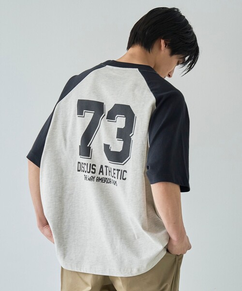 DISCUS（ディスカス）の「DISCUS（ディスカス）別注ナンバープリントTシャツ【インフルエンサー紹介アイテム】（Tシャツ/カットソー・メンズ・オフホワイト/ダークグリーン/その他1/ネイビー・L/M）」の13枚目の写真