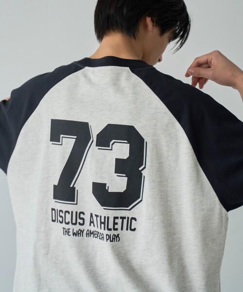DISCUS（ディスカス）の「DISCUS（ディスカス）別注ナンバープリントTシャツ【インフルエンサー紹介アイテム】（Tシャツ/カットソー・メンズ・オフホワイト/ダークグリーン/その他1/ネイビー・L/M）」の14枚目の写真
