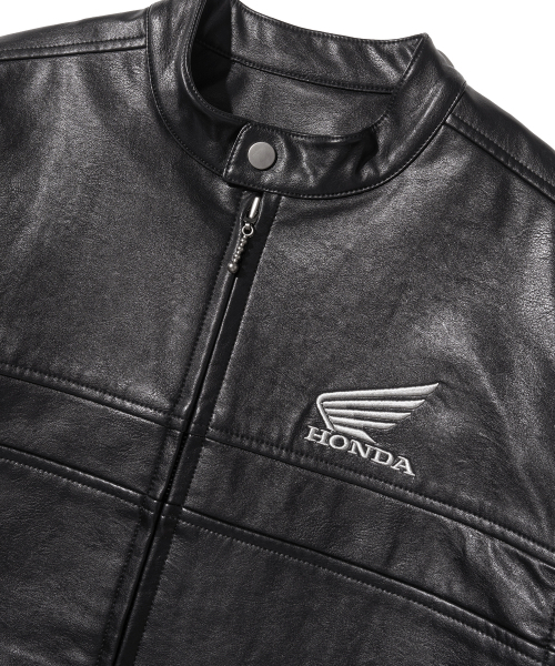Engineered Leather Motorcycle Jacket All Black（ライダース