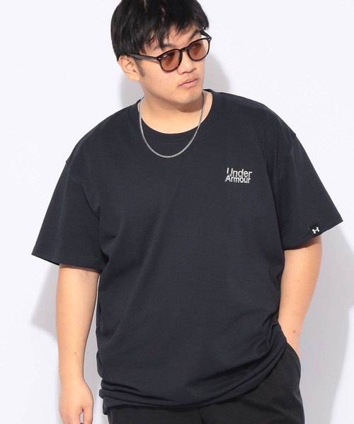 UNDER ARMOUR(アンダーアーマー)の「Tシャツ 半袖 HW COTTON GRAPHIC SS メンズ 大きいサイズ LOOSE ヘビーウエイト グラフィックロゴ クルーネック カットソー UNDER ARMOUR (アンダーアーマー)(Tシャツ/カットソー・メンズ・ホワイト/ブラック・3XL/4XL/5XL)」の3枚目の写真