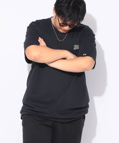 UNDER ARMOUR(アンダーアーマー)の「Tシャツ 半袖 HW COTTON GRAPHIC SS メンズ 大きいサイズ LOOSE ヘビーウエイト グラフィックロゴ クルーネック カットソー UNDER ARMOUR (アンダーアーマー)(Tシャツ/カットソー・メンズ・ホワイト/ブラック・3XL/4XL/5XL)」の7枚目の写真