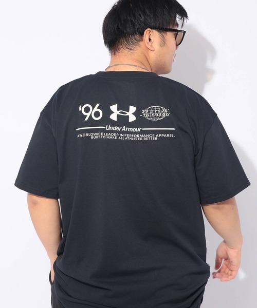 UNDER ARMOUR(アンダーアーマー)の「Tシャツ 半袖 HW COTTON GRAPHIC SS メンズ 大きいサイズ LOOSE ヘビーウエイト グラフィックロゴ クルーネック カットソー UNDER ARMOUR (アンダーアーマー)(Tシャツ/カットソー・メンズ・ホワイト/ブラック・3XL/4XL/5XL)」の4枚目の写真