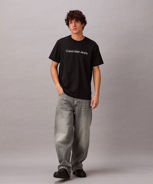 Calvin Klein(カルバン・クライン)の「【ユニセックス】ロゴショートスリーブTシャツ(Tシャツ/カットソー・メンズ・ホワイト/ブルー/ブラック・XL/S/M/L)」の10枚目の写真