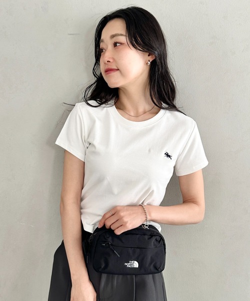 THE NORTH FACE（ザノースフェイス）の「【国内未発売】THE NORTH FACE(ザ・ノースフェイス)/ボディバッグ ウエストポーチ ヒップサック ロゴプリント/LINDEN HIP SACK（ボディバッグ/ウエストポーチ・レディース・ブラック/クリーム/ライトブルー・FREE）」の5枚目の写真