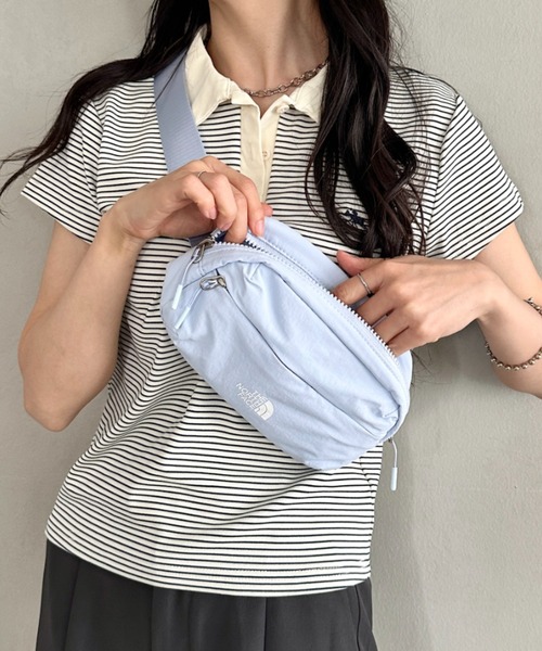 THE NORTH FACE（ザノースフェイス）の「【国内未発売】THE NORTH FACE(ザ・ノースフェイス)/ボディバッグ ウエストポーチ ヒップサック ロゴプリント/LINDEN HIP SACK（ボディバッグ/ウエストポーチ・レディース・ブラック/クリーム/ライトブルー・FREE）」の13枚目の写真