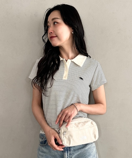 THE NORTH FACE（ザノースフェイス）の「【国内未発売】THE NORTH FACE(ザ・ノースフェイス)/ボディバッグ ウエストポーチ ヒップサック ロゴプリント/LINDEN HIP SACK（ボディバッグ/ウエストポーチ・レディース・ブラック/クリーム/ライトブルー・FREE）」の10枚目の写真