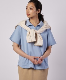 オープンカラー Tシャツ