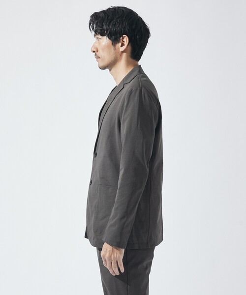 ABAHOUSE GRAY(アバハウスグレイ)の「【セットアップ対応/接触冷感】ハイブリット リラックス ジャケット(テーラードジャケット・メンズ・ダークブラウン/ネイビー/グレー/ブラック・50/46/48)」の6枚目の写真