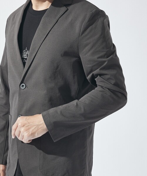 ABAHOUSE GRAY(アバハウスグレイ)の「【セットアップ対応/接触冷感】ハイブリット リラックス ジャケット(テーラードジャケット・メンズ・ダークブラウン/ネイビー/グレー/ブラック・50/46/48)」の9枚目の写真