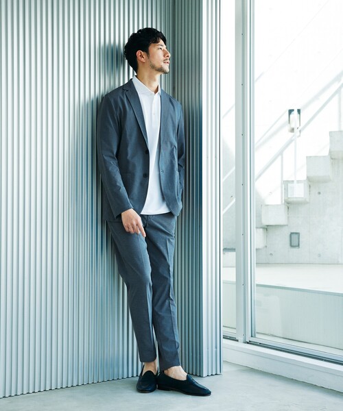 ABAHOUSE GRAY(アバハウスグレイ)の「【セットアップ対応/接触冷感】ハイブリット リラックス ジャケット(テーラードジャケット・メンズ・ダークブラウン/ネイビー/グレー/ブラック・50/46/48)」の14枚目の写真