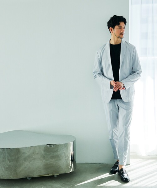 ABAHOUSE GRAY(アバハウスグレイ)の「【セットアップ対応/接触冷感】ハイブリット リラックス ジャケット(テーラードジャケット・メンズ・ダークブラウン/ネイビー/グレー/ブラック・50/46/48)」の16枚目の写真