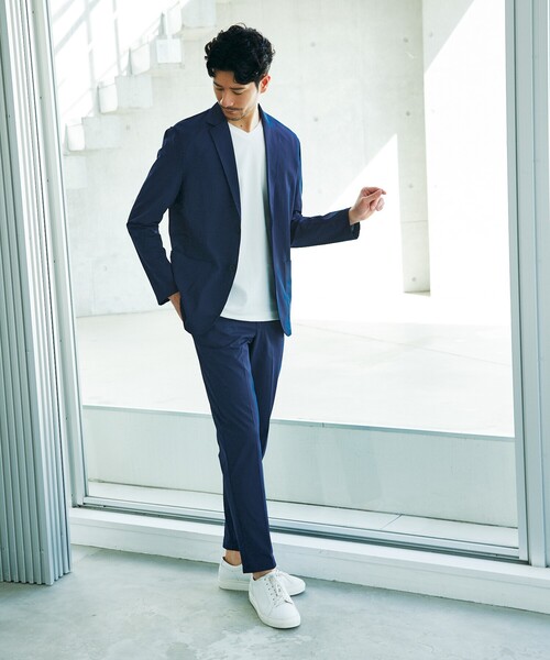 ABAHOUSE GRAY(アバハウスグレイ)の「【セットアップ対応/接触冷感】ハイブリット リラックス ジャケット(テーラードジャケット・メンズ・ダークブラウン/ネイビー/グレー/ブラック・50/46/48)」の22枚目の写真