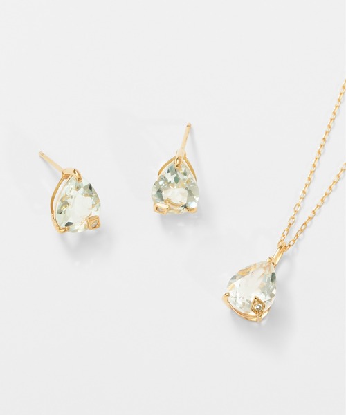 Jewel closet by L&Co.(ジュエルクローゼットバイエルアンドコー)の「K18 カラーストーン ピアス(ピアス(両耳用)・レディース・イエローゴールド・FREE)」の9枚目の写真