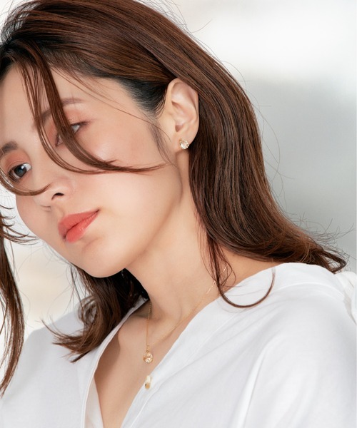 Jewel closet by L&Co.(ジュエルクローゼットバイエルアンドコー)の「K18 カラーストーン ピアス(ピアス(両耳用)・レディース・イエローゴールド・FREE)」の7枚目の写真