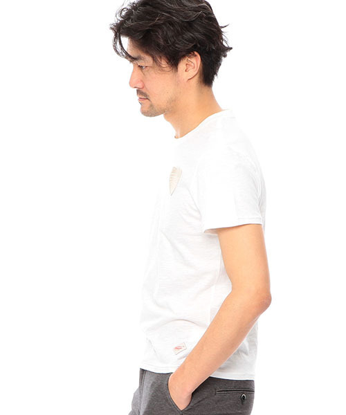 waimea(ワイメア)の「Waimea CLASSIC / ワッペン スラブクルーTシャツ(Tシャツ/カットソー・メンズ・ホワイト/ネイビー/ブルー系その他・SMALL/LARGE/MEDIUM)」の13枚目の写真