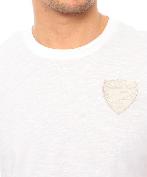 waimea(ワイメア)の「Waimea CLASSIC / ワッペン スラブクルーTシャツ(Tシャツ/カットソー・メンズ・ホワイト/ネイビー/ブルー系その他・SMALL/LARGE/MEDIUM)」の4枚目の写真