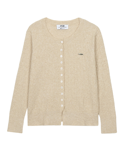 FDR（エフディーアール）の「Essential Pearl Soft Cardigan_7 Color（カーディガン/ボレロ・レディース・ネイビー/オートミール/ブラック/ワイン/スカイブルー/ライトピンク/アッシュグレー・FREE）」の3枚目の写真