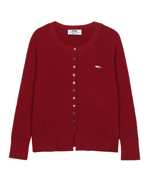 FDR（エフディーアール）の「Essential Pearl Soft Cardigan_7 Color（カーディガン/ボレロ・レディース・ネイビー/オートミール/ブラック/ワイン/スカイブルー/ライトピンク/アッシュグレー・FREE）」の7枚目の写真