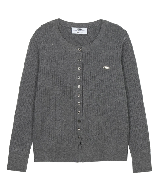 FDR（エフディーアール）の「Essential Pearl Soft Cardigan_7 Color（カーディガン/ボレロ・レディース・ネイビー/オートミール/ブラック/ワイン/スカイブルー/ライトピンク/アッシュグレー・FREE）」の10枚目の写真