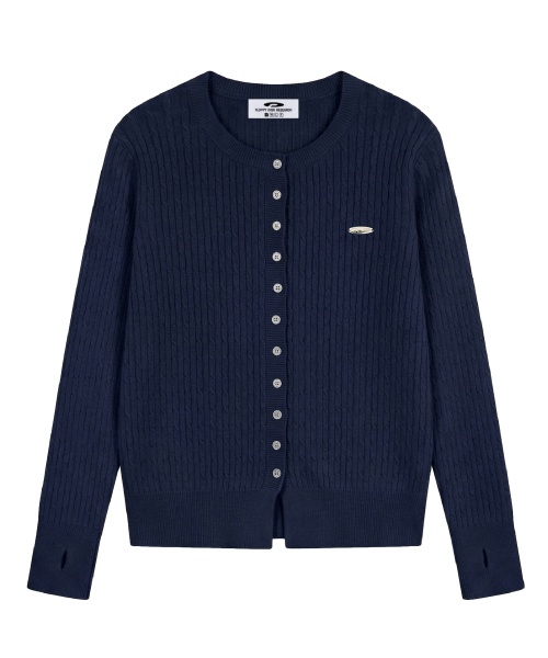 FDR（エフディーアール）の「Essential Pearl Soft Cardigan_7 Color（カーディガン/ボレロ・レディース・ネイビー/オートミール/ブラック/ワイン/スカイブルー/ライトピンク/アッシュグレー・FREE）」の12枚目の写真