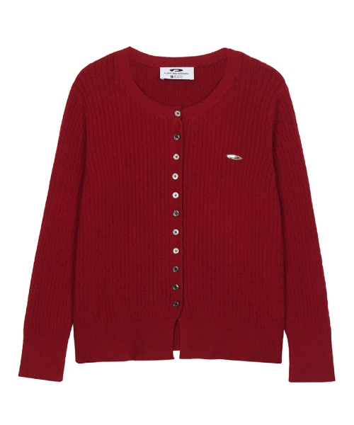 FDR（エフディーアール）の「Essential Pearl Soft Cardigan_7 Color（カーディガン/ボレロ・レディース・ネイビー/オートミール/ブラック/ワイン/スカイブルー/ライトピンク/アッシュグレー・FREE）」の14枚目の写真