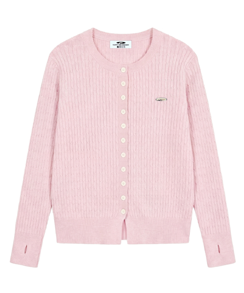 FDR（エフディーアール）の「Essential Pearl Soft Cardigan_7 Color（カーディガン/ボレロ・レディース・ネイビー/オートミール/ブラック/ワイン/スカイブルー/ライトピンク/アッシュグレー・FREE）」の16枚目の写真