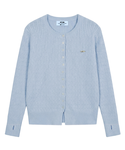 FDR（エフディーアール）の「Essential Pearl Soft Cardigan_7 Color（カーディガン/ボレロ・レディース・ネイビー/オートミール/ブラック/ワイン/スカイブルー/ライトピンク/アッシュグレー・FREE）」の18枚目の写真