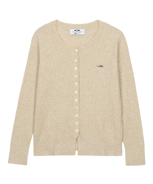 FDR（エフディーアール）の「Essential Pearl Soft Cardigan_7 Color（カーディガン/ボレロ・レディース・ネイビー/オートミール/ブラック/ワイン/スカイブルー/ライトピンク/アッシュグレー・FREE）」の20枚目の写真